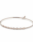 14K Rose Gold Bracelet With 0.12 Carat Stone