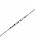 14K White Gold Bracelet With 0.12 Carat Stone