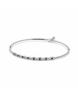 14K White Gold Bracelet With 0.12 Carat Stone