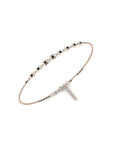 14K Rose Gold Bracelet With 0.12 Carat Stone