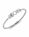 14K White Gold Bracelet With 0.45 Carat White Diamonds