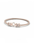 14K Rose Gold Bracelet With 0.45 Carat White Diamonds