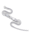 14K White Gold Bracelet With 0.10 Carat Stone