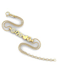 14K Yellow Gold Bracelet With 0.10 Carat