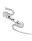 14K White Gold Bracelet With 0.10 Carat Stone