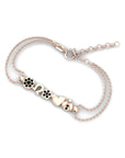 14K Rose Gold Bracelet With 0.10 Carat Stone