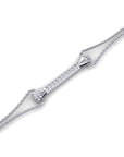 14K White Gold Bracelet With 0.07 Carat Stone