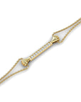 14K Yellow Gold Bracelet With 0.07 Carat Stone