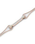 14K Rose Gold Bracelet With 0.07 Carat Stone