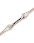 14K Rose Gold Bracelet With 0.07 Carat Stone