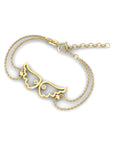 14K Yellow Gold Bracelet With 0.02 Carat Stone