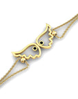 14K Yellow Gold Bracelet With 0.02 Carat Stone