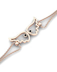 14K Rose Gold Bracelet With 0.02 Carat Stone