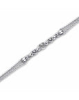 14K White Gold Bracelet With 0.03 Carat Stone