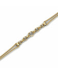 14K Yellow Gold Bracelet With 0.03 Carat Stone