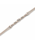 14K Rose Gold Bracelet With 0.03 Carat Stone