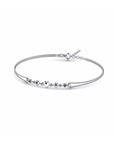 14K White Gold Bracelet With 0.03 Carat Stone