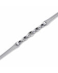 14K White Gold Bracelet With 0.03 Carat Stone