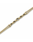 14K Yellow Gold Bracelet With 0.03 Carat Stone