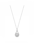 14K White gold necklace with 0.30 carat White Diamonds