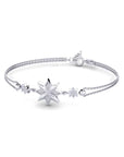 14K White Gold Bracelet With 0.05 Carat Stone