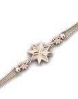 14K Rose Gold Bracelet With 0.05 Carat Stone