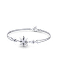 14K White Gold Bracelet With 0.05 Carat Stone