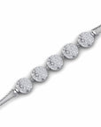 14K White Gold Bracelet With 0.76 Carat White Diamonds