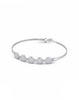 14K White Gold Bracelet With 0.76 Carat White Diamonds