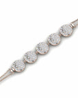 14K Rose Gold Bracelet With 0.76 Carat White Diamonds