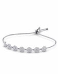 14K White Gold Bracelet With 0.84 Carat White Diamonds