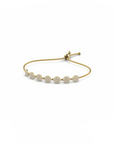 14K Yellow Gold Bracelet With 0.84 Carat White Diamonds