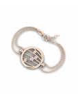 14K Rose Gold Bracelet With 0.08 Carat Stone