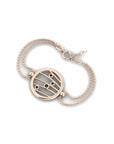 14K Rose Gold Bracelet With 0.08 Carat Stone