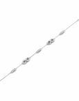 14K White Gold Bracelet With 0.76 Carat White Diamonds