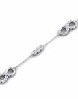 14K White Gold Bracelet With 0.76 Carat White Diamonds