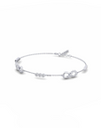 14K White Gold Bracelet With 0.76 Carat White Diamonds