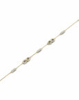 14K Yellow Gold Bracelet With 0.76 Carat White Diamonds