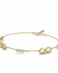 14K Yellow Gold Bracelet With 0.76 Carat White Diamonds