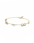 14K Yellow Gold Bracelet With 0.76 Carat White Diamonds