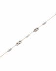 14K Rose Gold Bracelet With 0.76 Carat White Diamonds