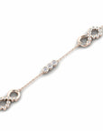 14K Rose Gold Bracelet With 0.76 Carat White Diamonds