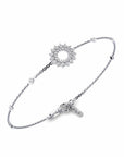 14K White Gold Bracelet With 0.41 Carat White Diamonds