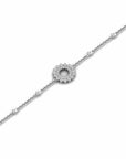 14K White Gold Bracelet With 0.41 Carat White Diamonds