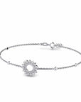 14K White Gold Bracelet With 0.41 Carat White Diamonds