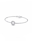 14K White Gold Bracelet With 0.41 Carat White Diamonds