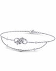 14K White Gold Bracelet With 0.14 Carat Stone