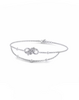 14K White Gold Bracelet With 0.14 Carat Stone