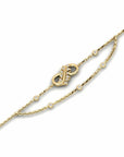 14K Yellow Gold Bracelet With 0.14 Carat Stone