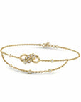 14K Yellow Gold Bracelet With 0.14 Carat Stone